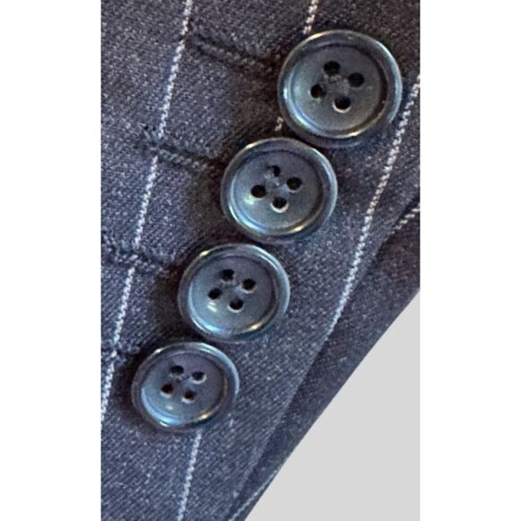 Lanificio F.lli Cerruti Super 110's Men's Jacket / Luxury Italian Wood Black 46R - Picture 12 of 16